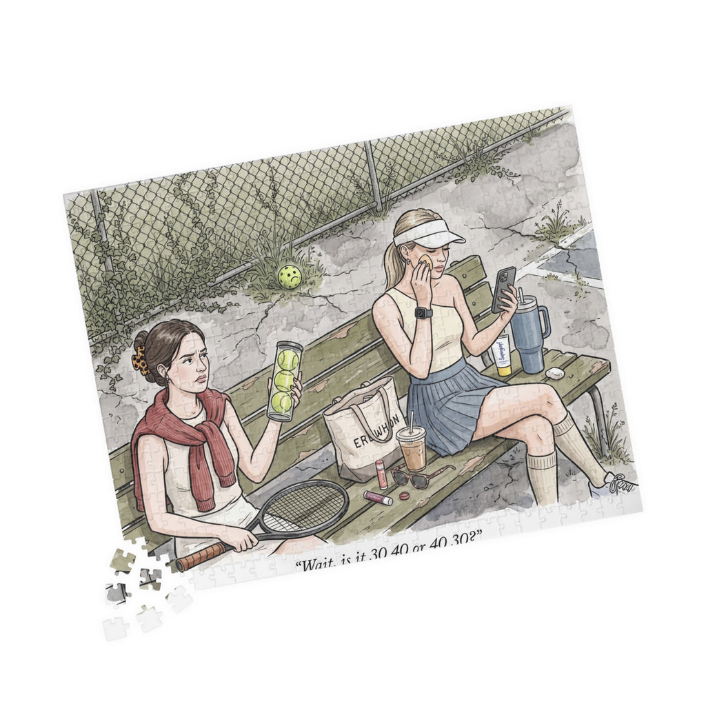 The Tennis Girlie - Jigsaw Puzzle