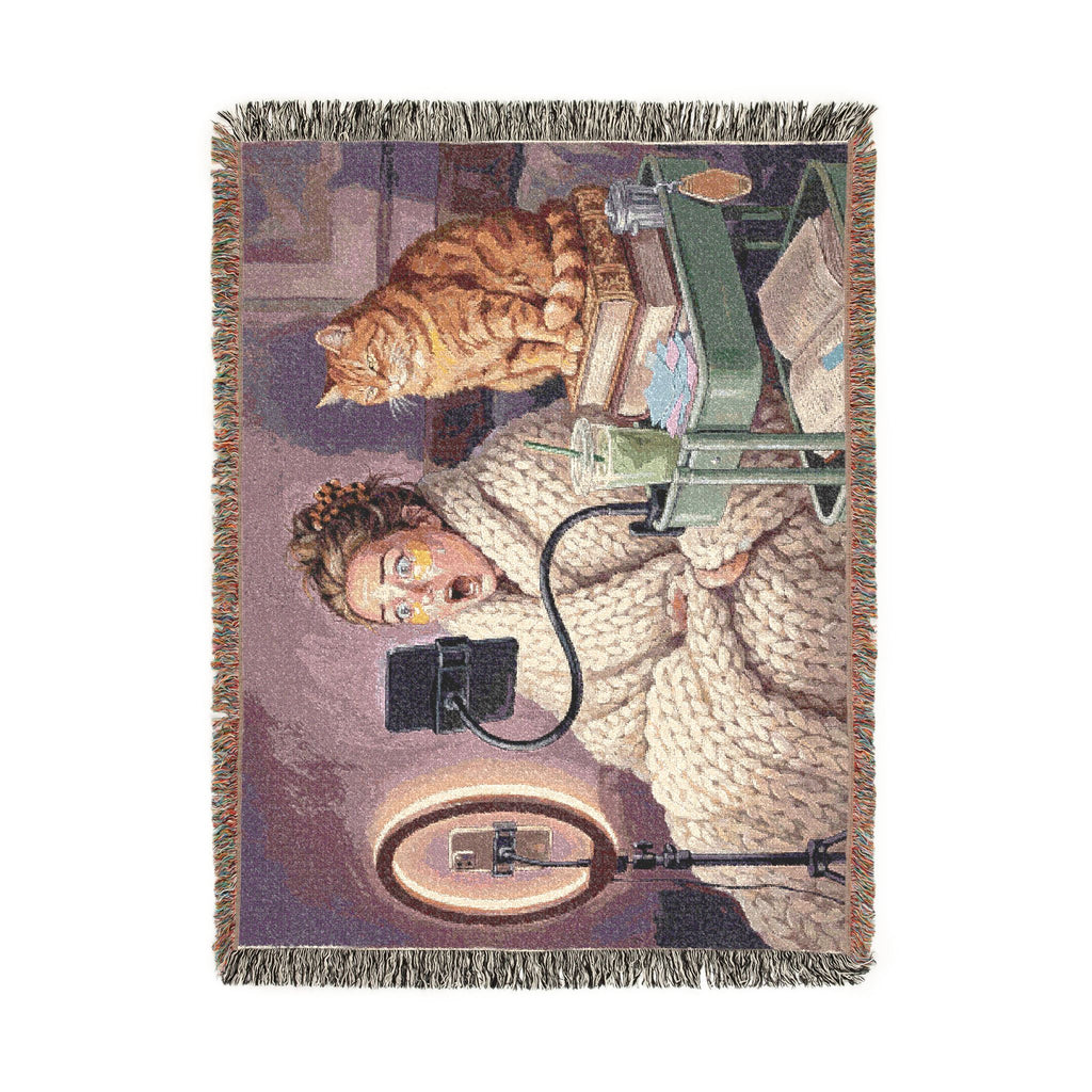 The BookTok Girlie - Woven Blanket