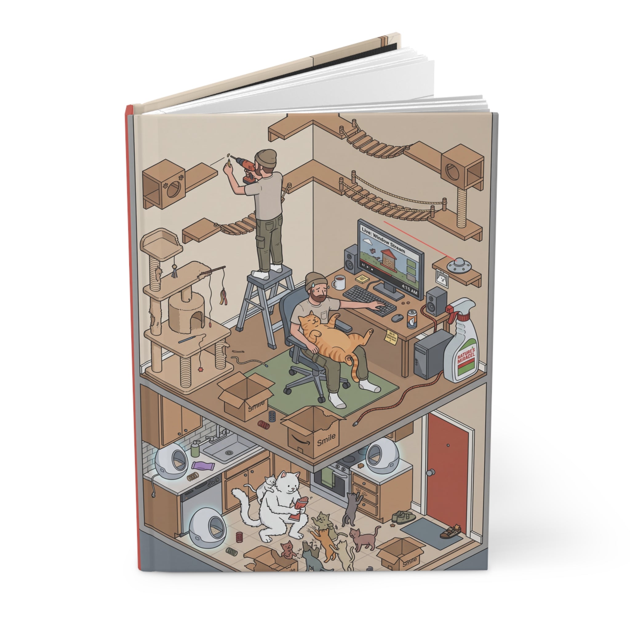 The Cat Dad - Hardcover Journal