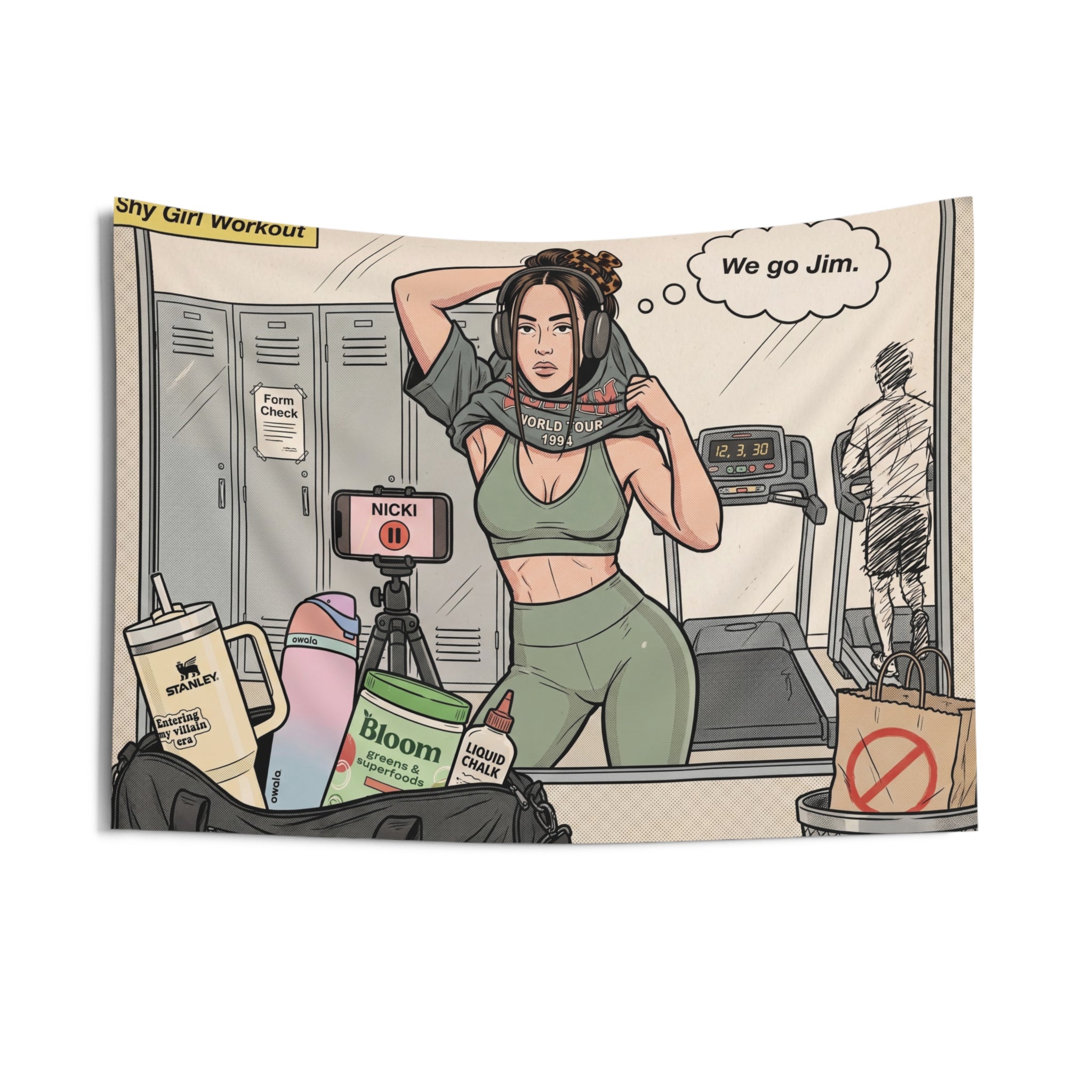 The Gym Girlie - Wall Tapestry