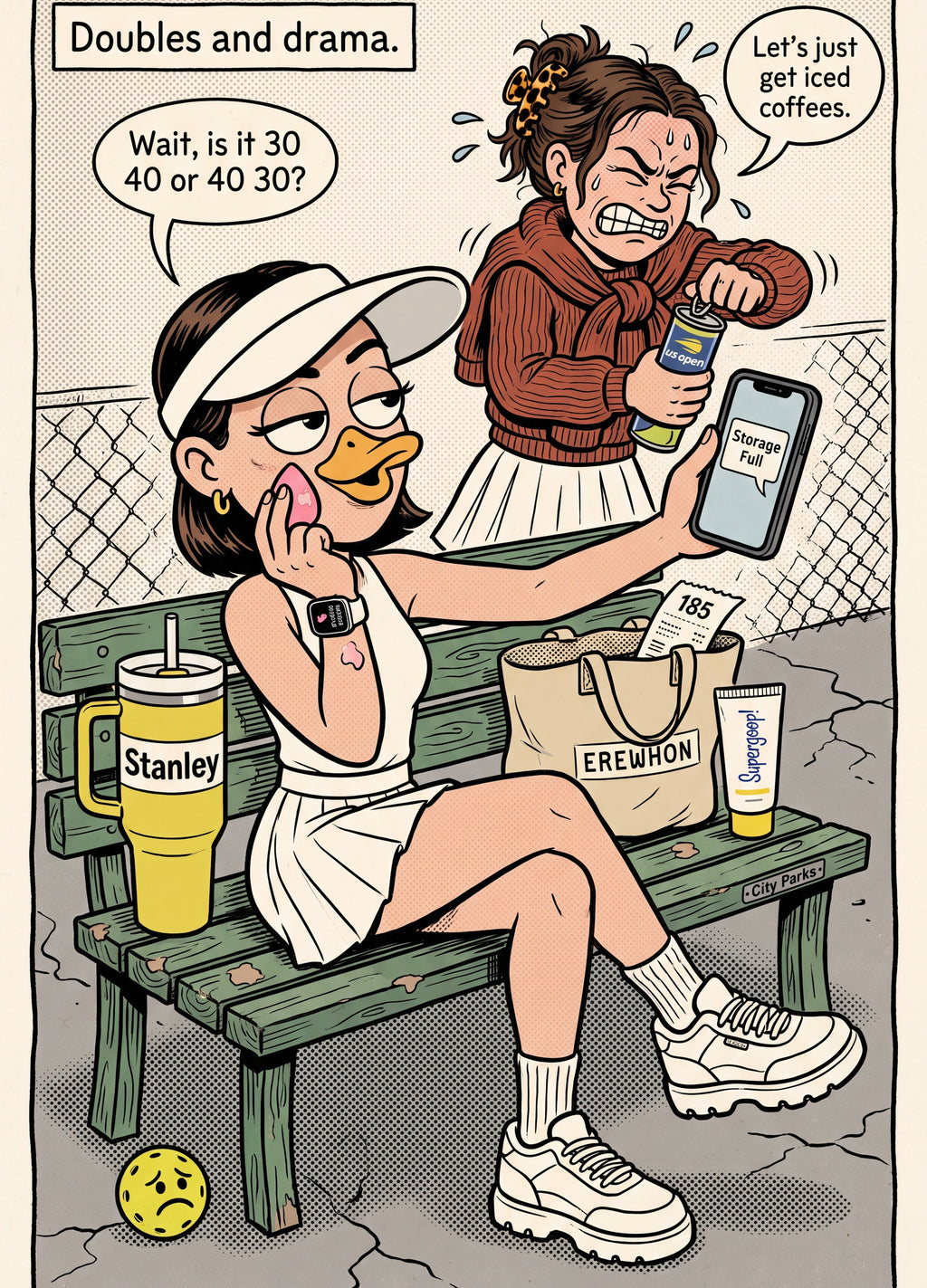 Full design artwork - The Tennis Girlie - Hardcover Journal