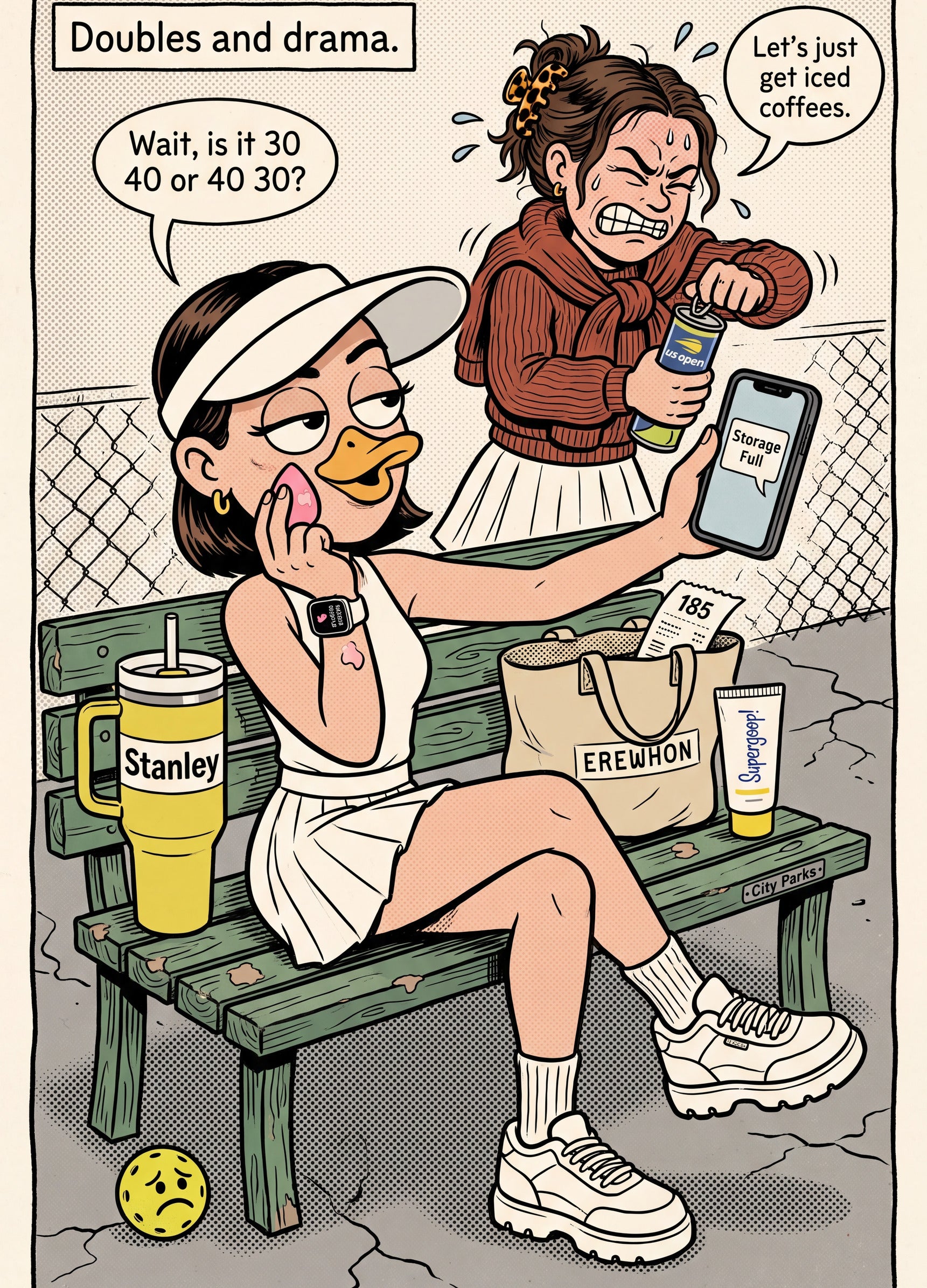 Full design artwork - The Tennis Girlie - Hardcover Journal