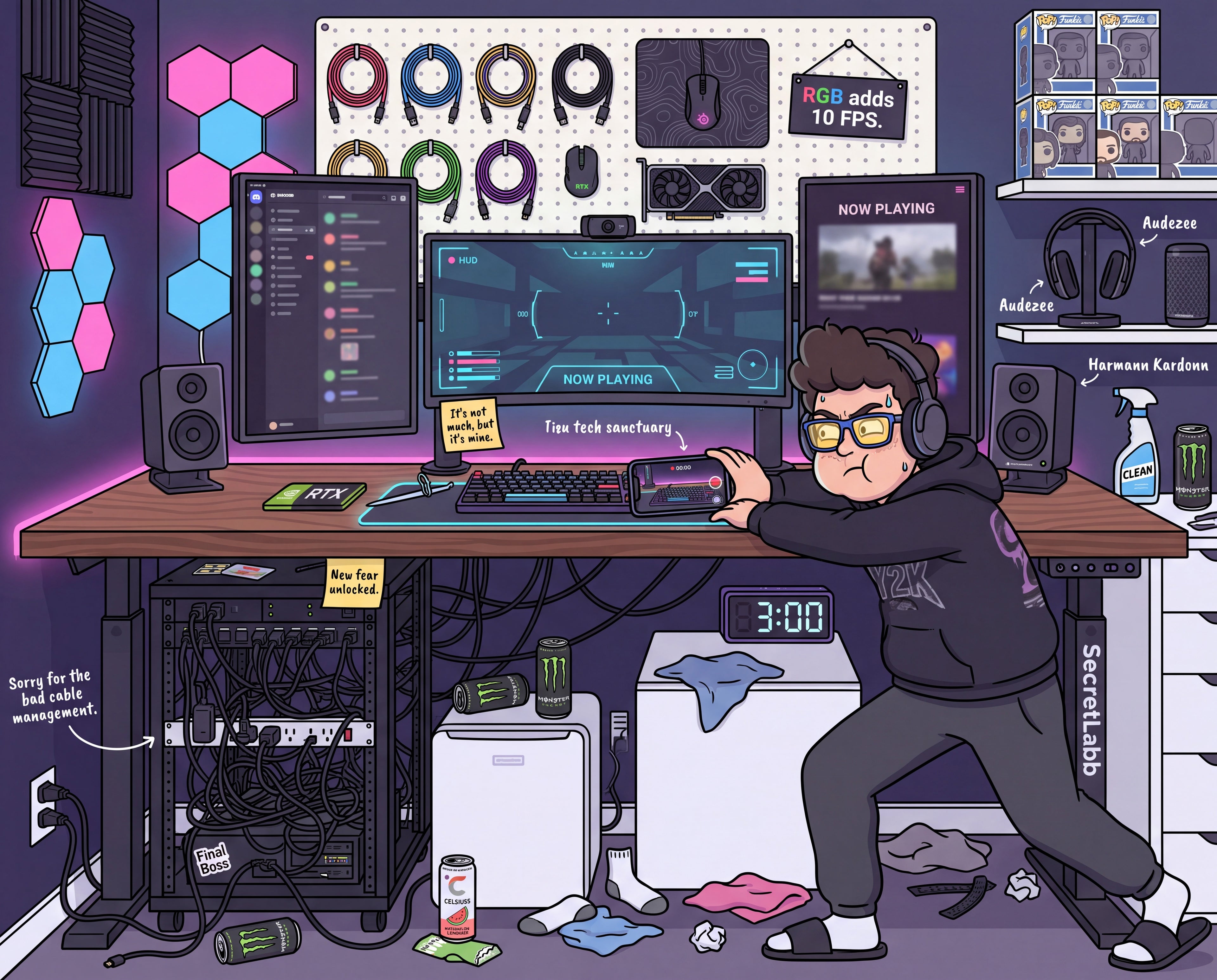 Full design artwork - The Battlestation Gamer - Jigsaw Puzzle