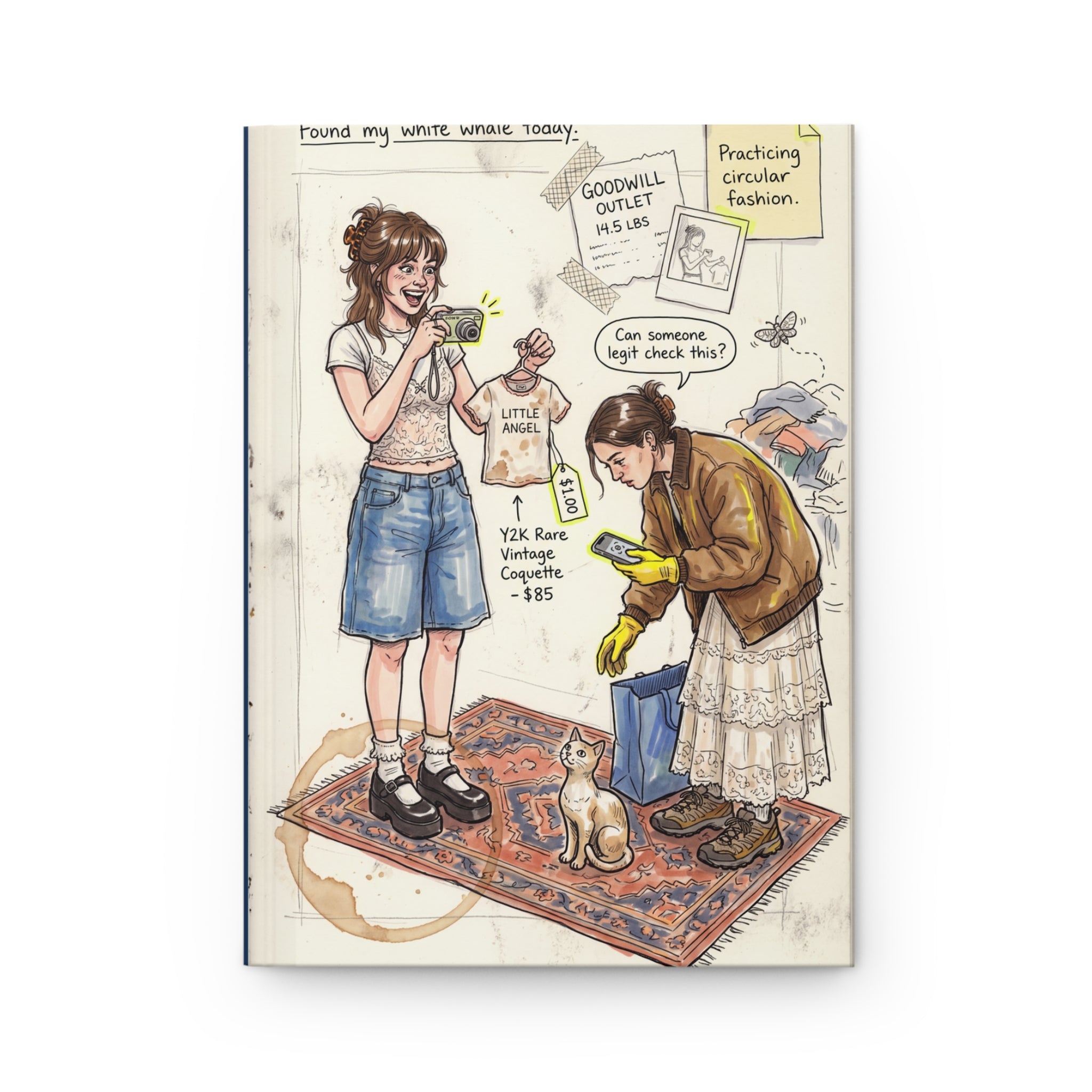 The Thrift Girlie - Hardcover Journal