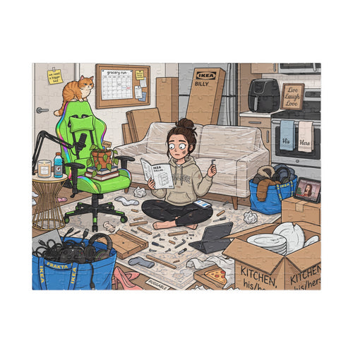 She Moved In With Her Boyfriend - Jigsaw Puzzle