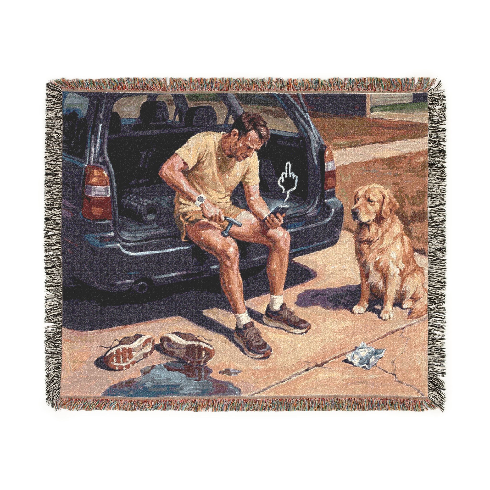The Strava Guy - Woven Blanket