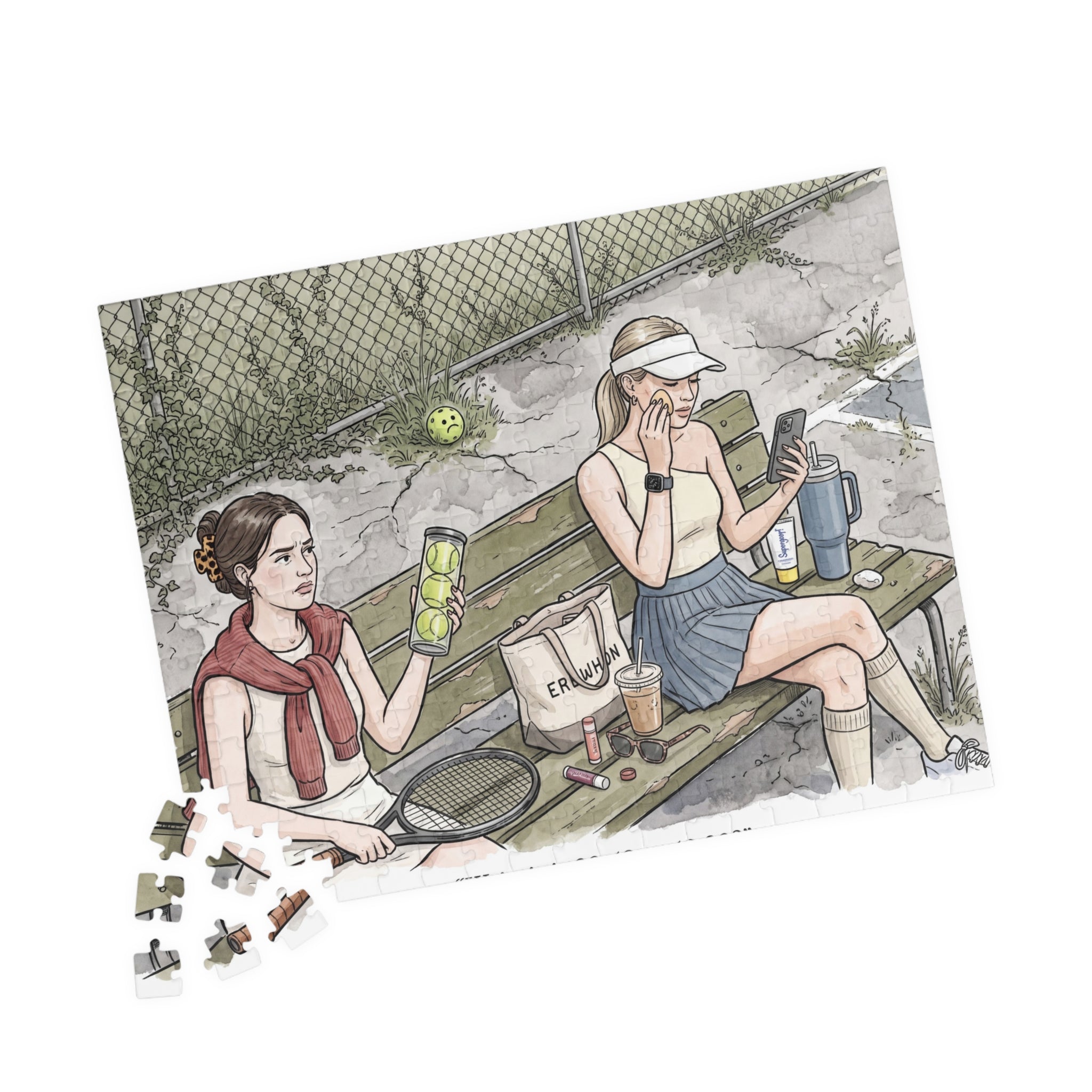 The Tennis Girlie - Jigsaw Puzzle