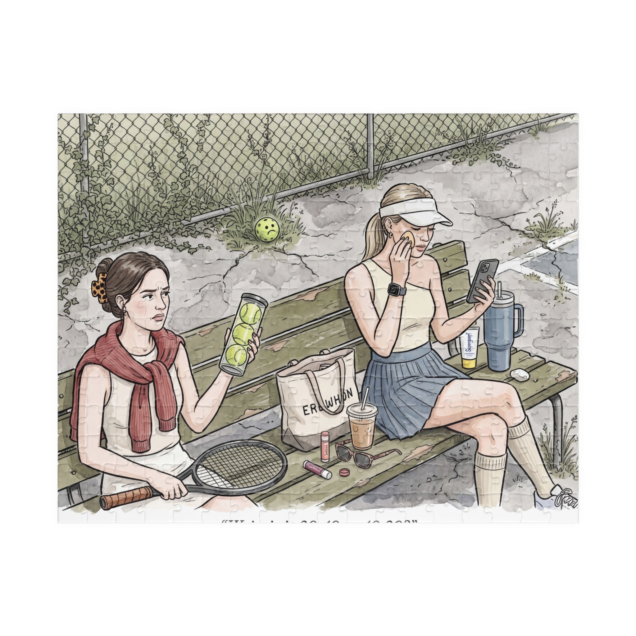 The Tennis Girlie - Jigsaw Puzzle