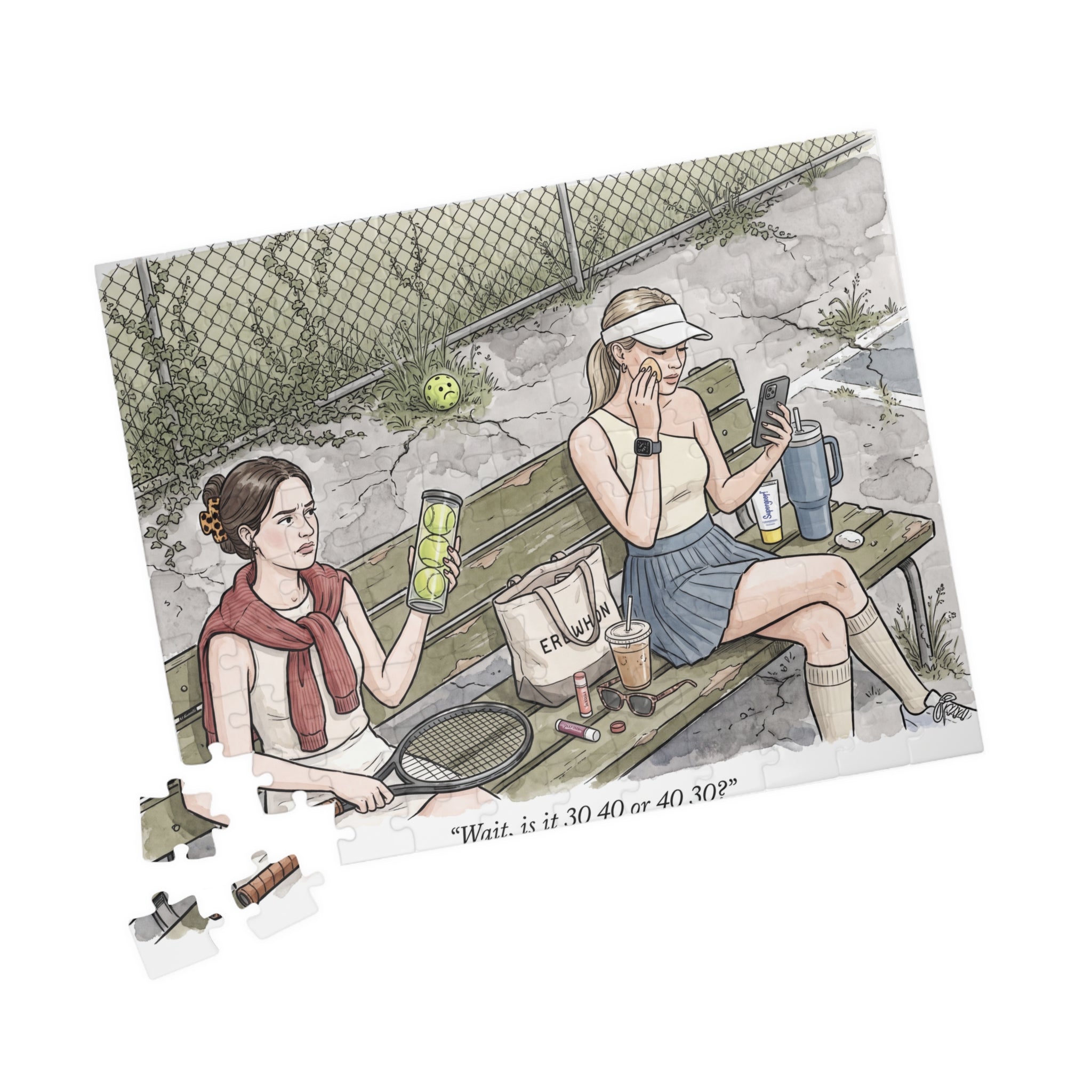 The Tennis Girlie - Jigsaw Puzzle