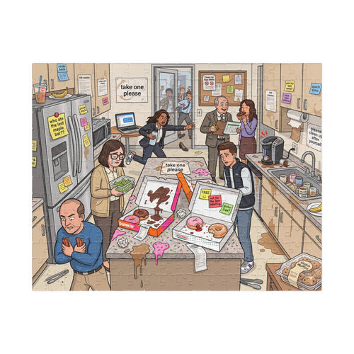 Free Donuts in the Office Kitchen Office - Jigsaw Puzzle