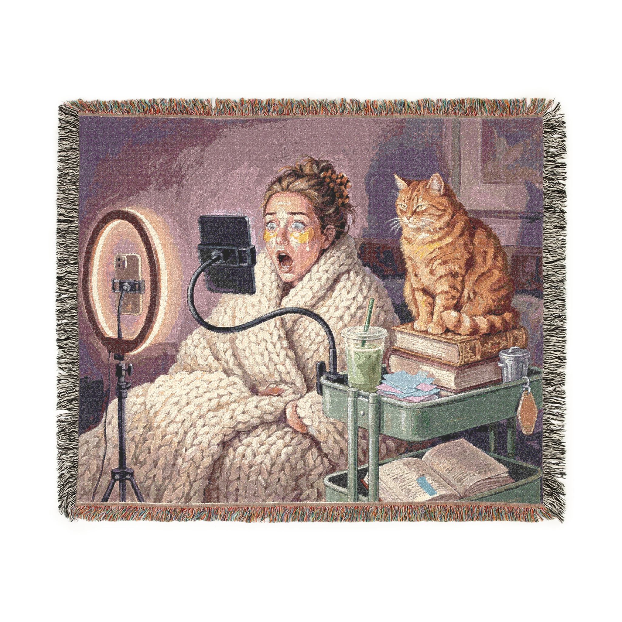 The BookTok Girlie - Woven Blanket