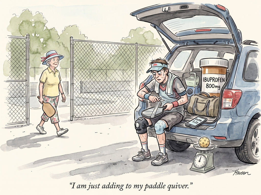 Full design artwork - The Pickleball Obsessive - Wall Tapestry