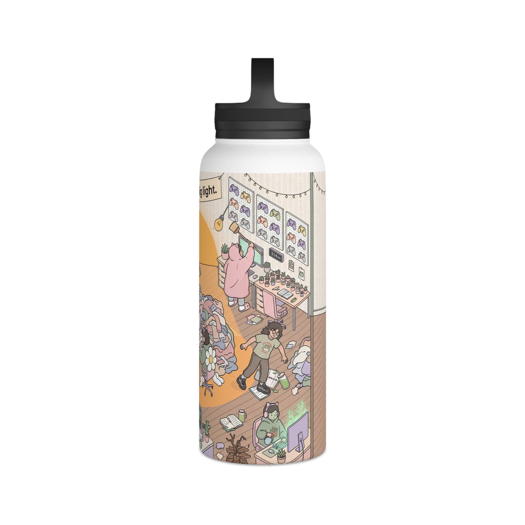 The Cozy Gamer - Water Bottle