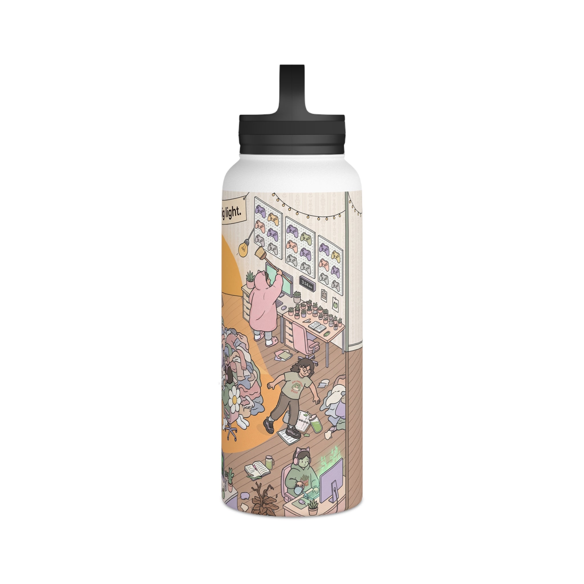The Cozy Gamer - Water Bottle