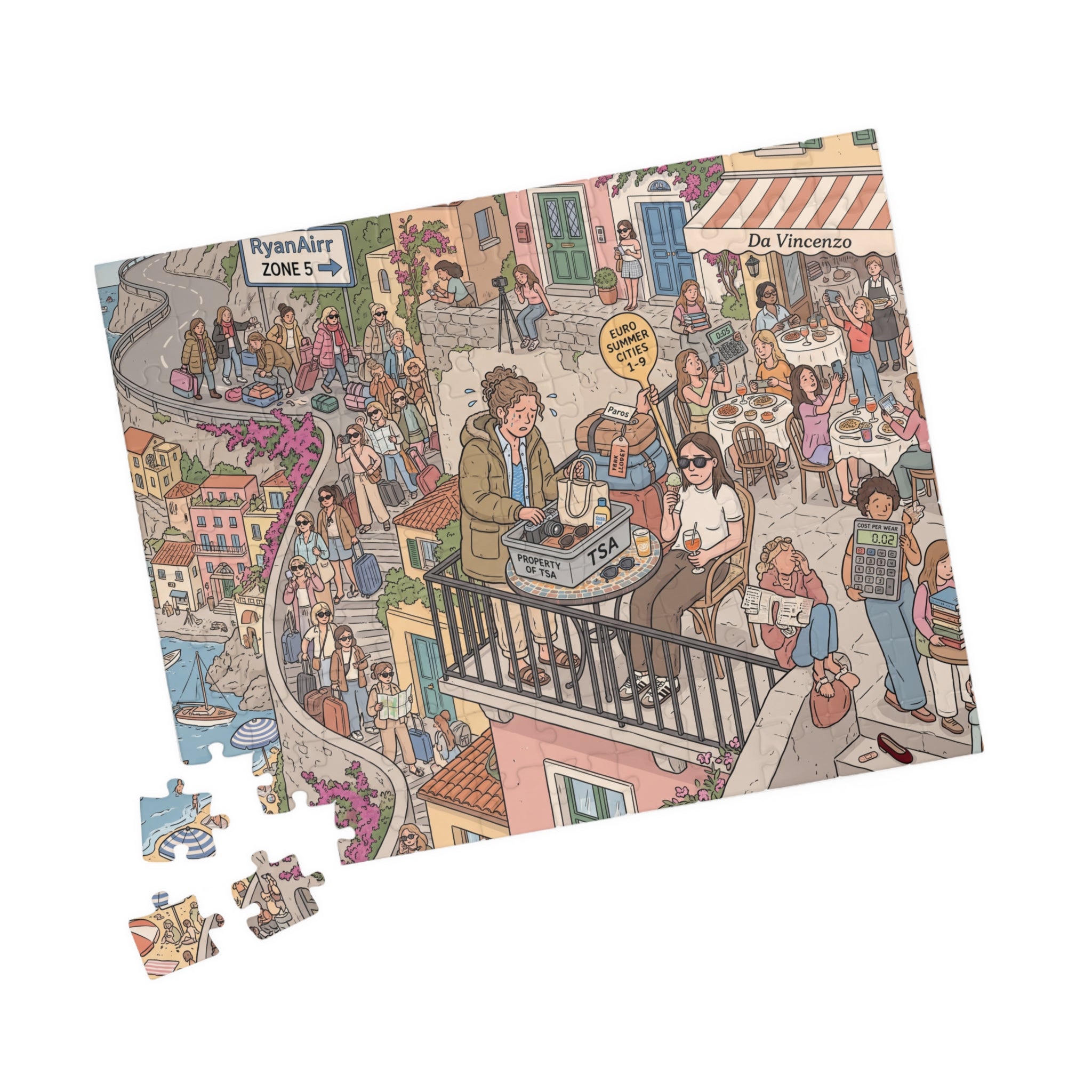 The Euro Summer Girlie - Jigsaw Puzzle