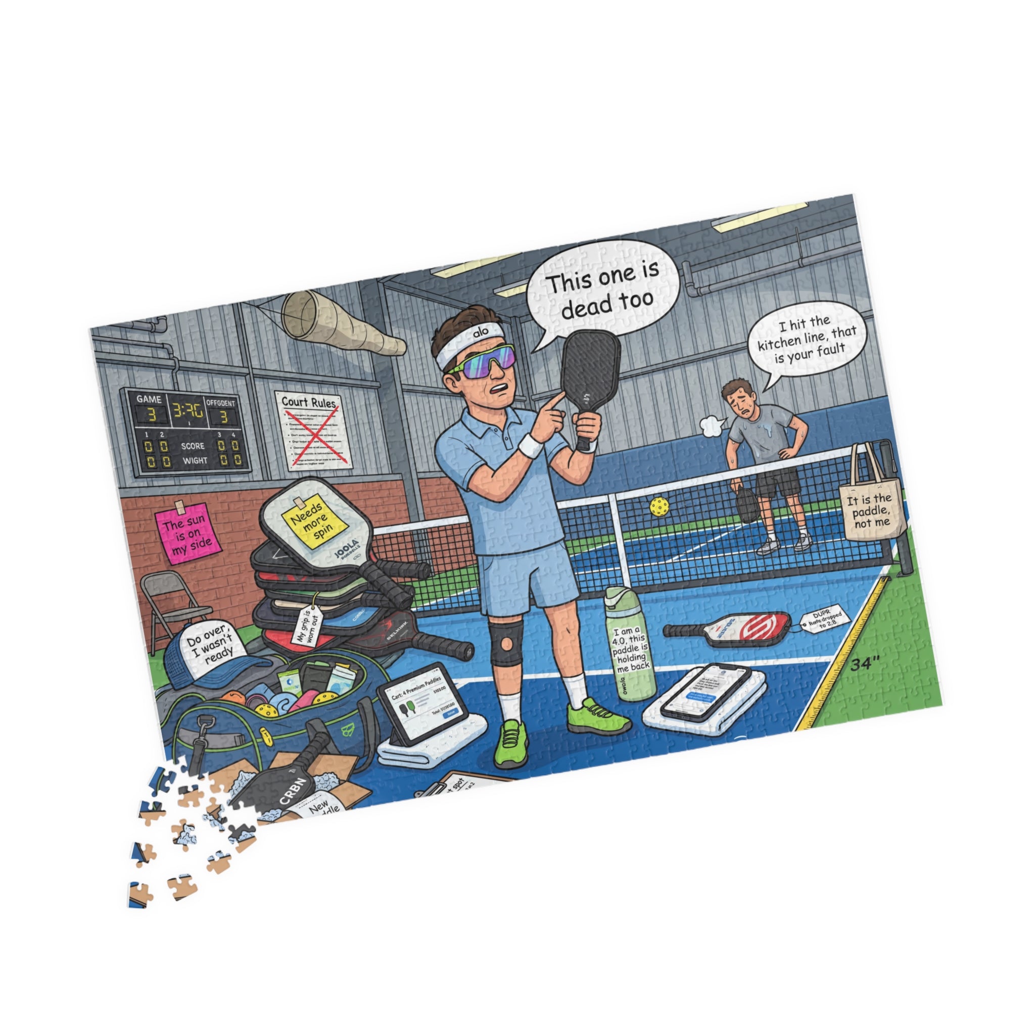 It's the Pickleball Paddle, Not Me