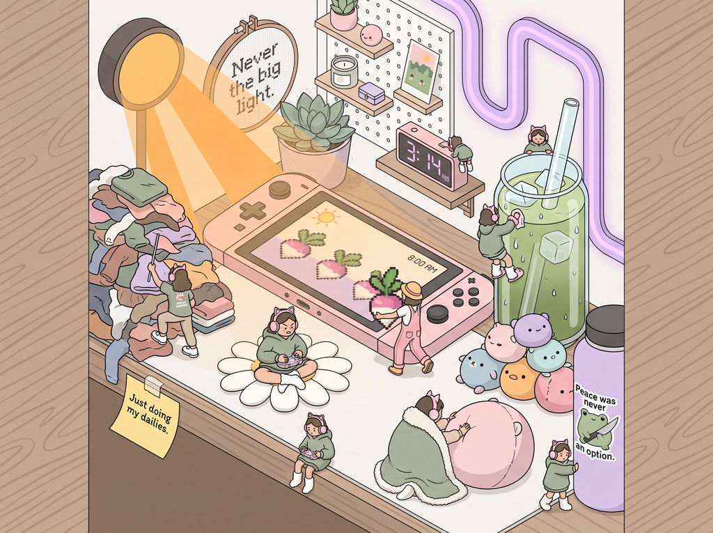 Full design artwork - The Cozy Gamer - Tumbler