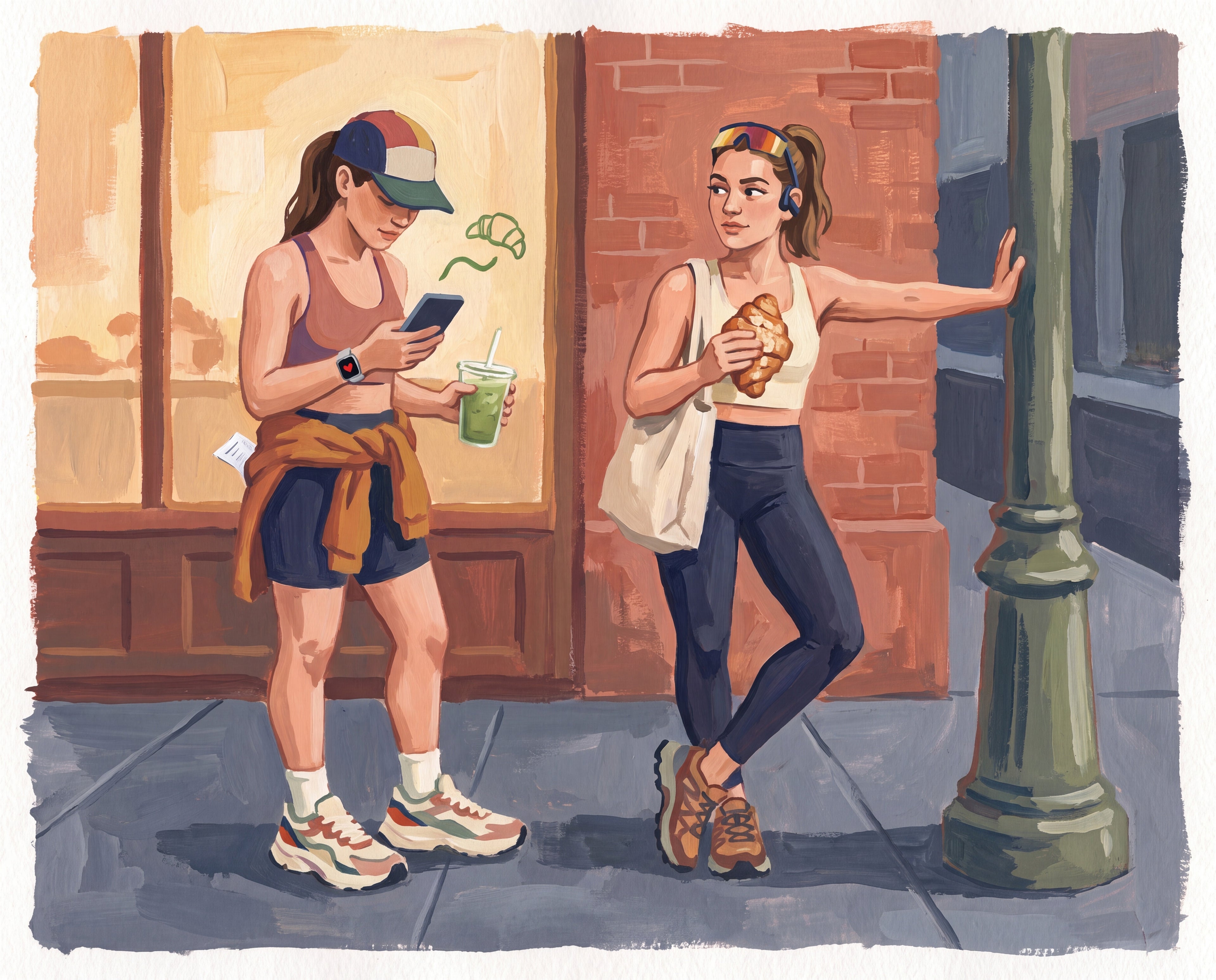 Full design artwork - The Run Club Girl - Woven Blanket