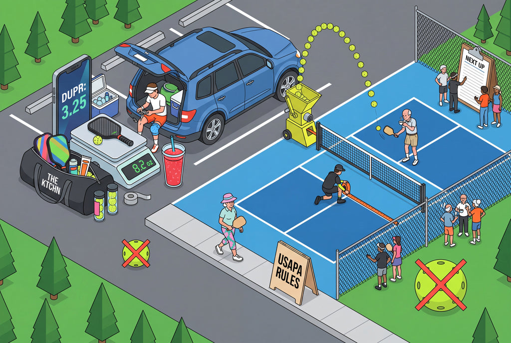 Full design artwork - The Pickleball Obsessive - Water Bottle