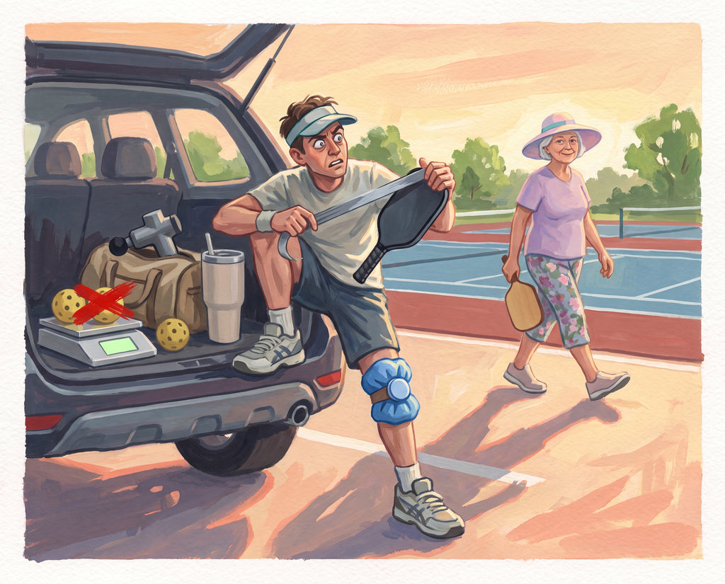 Full design artwork - The Pickleball Obsessive - Woven Blanket