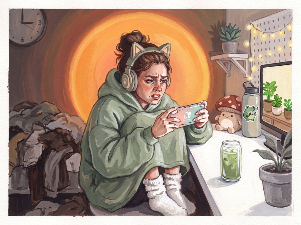 Full design artwork - The Cozy Gamer - Poster