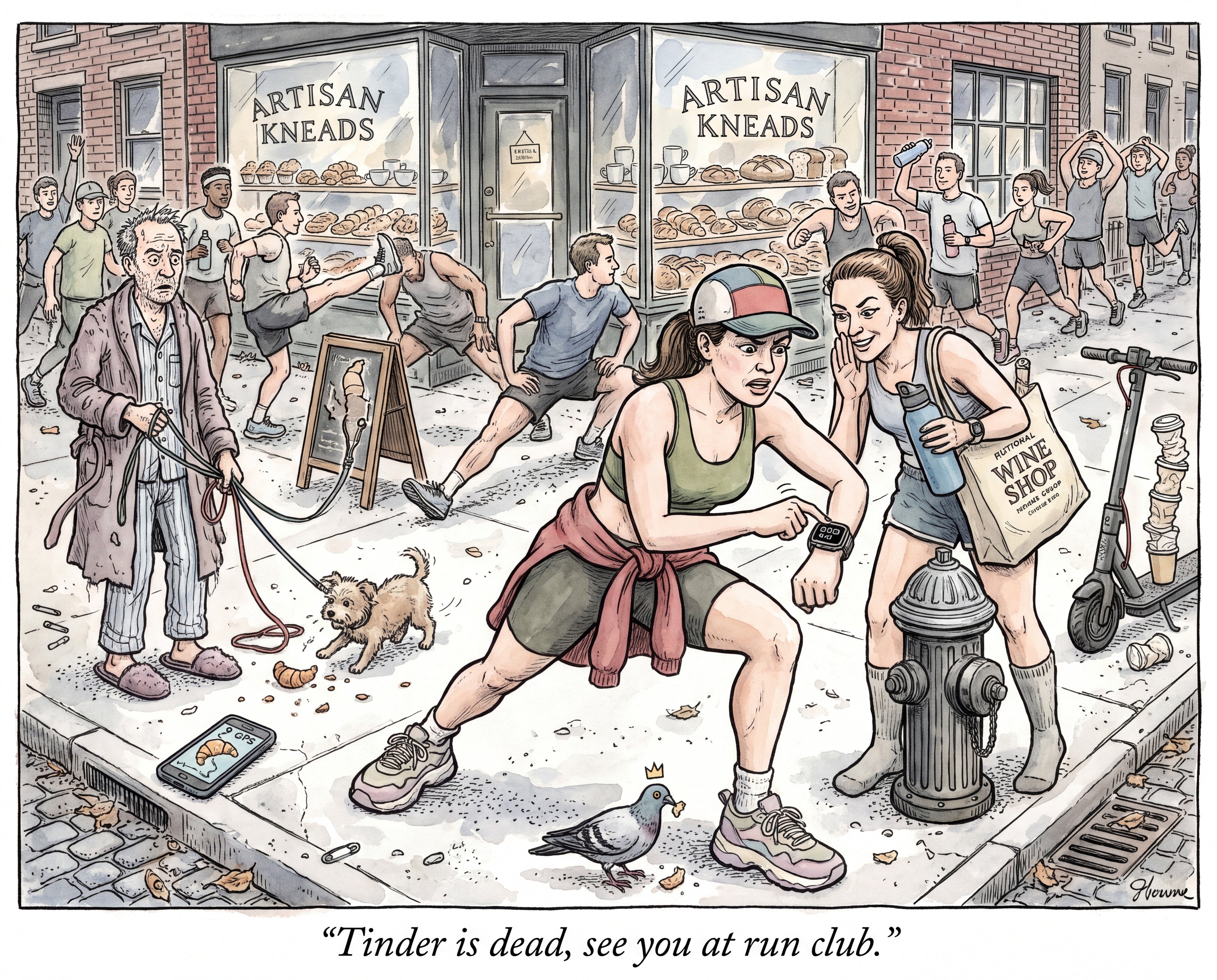 Full design artwork - The Run Club Girl - Jigsaw Puzzle