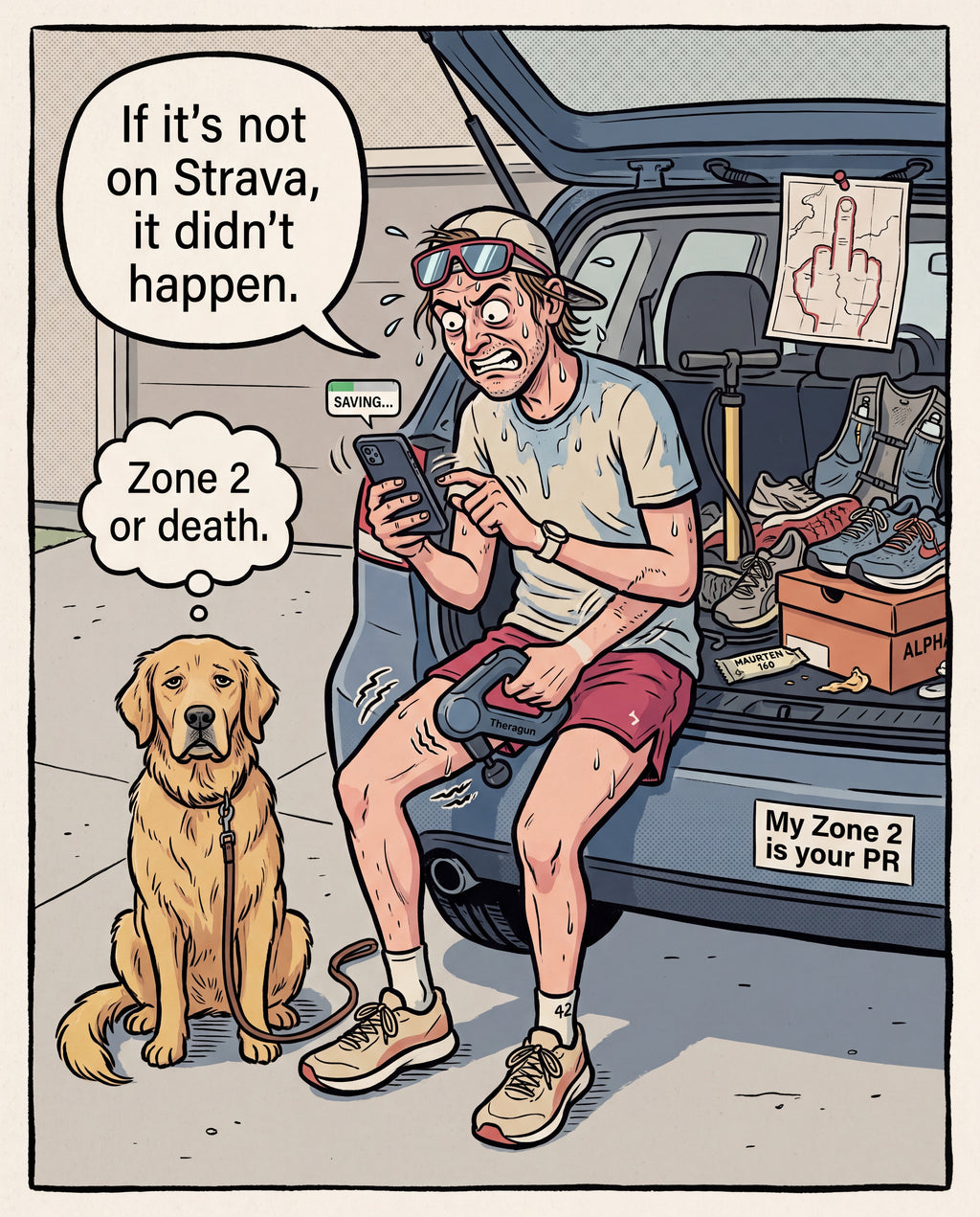 Full design artwork - The Strava Guy - Tote Bag