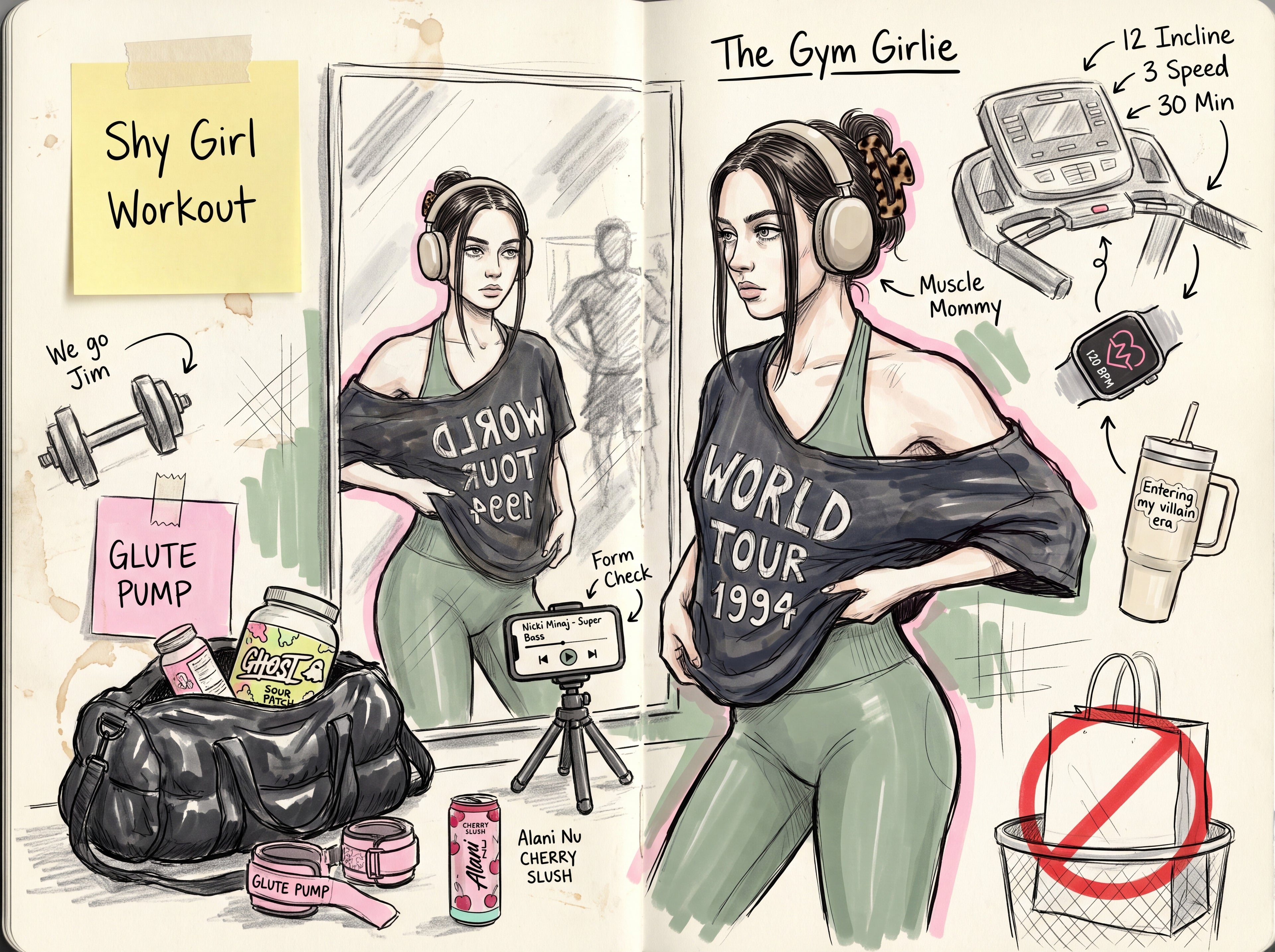 Full design artwork - The Gym Girlie - Poster