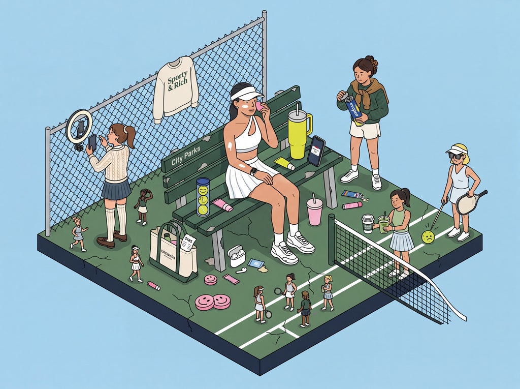 Full design artwork - The Tennis Girlie - Poster