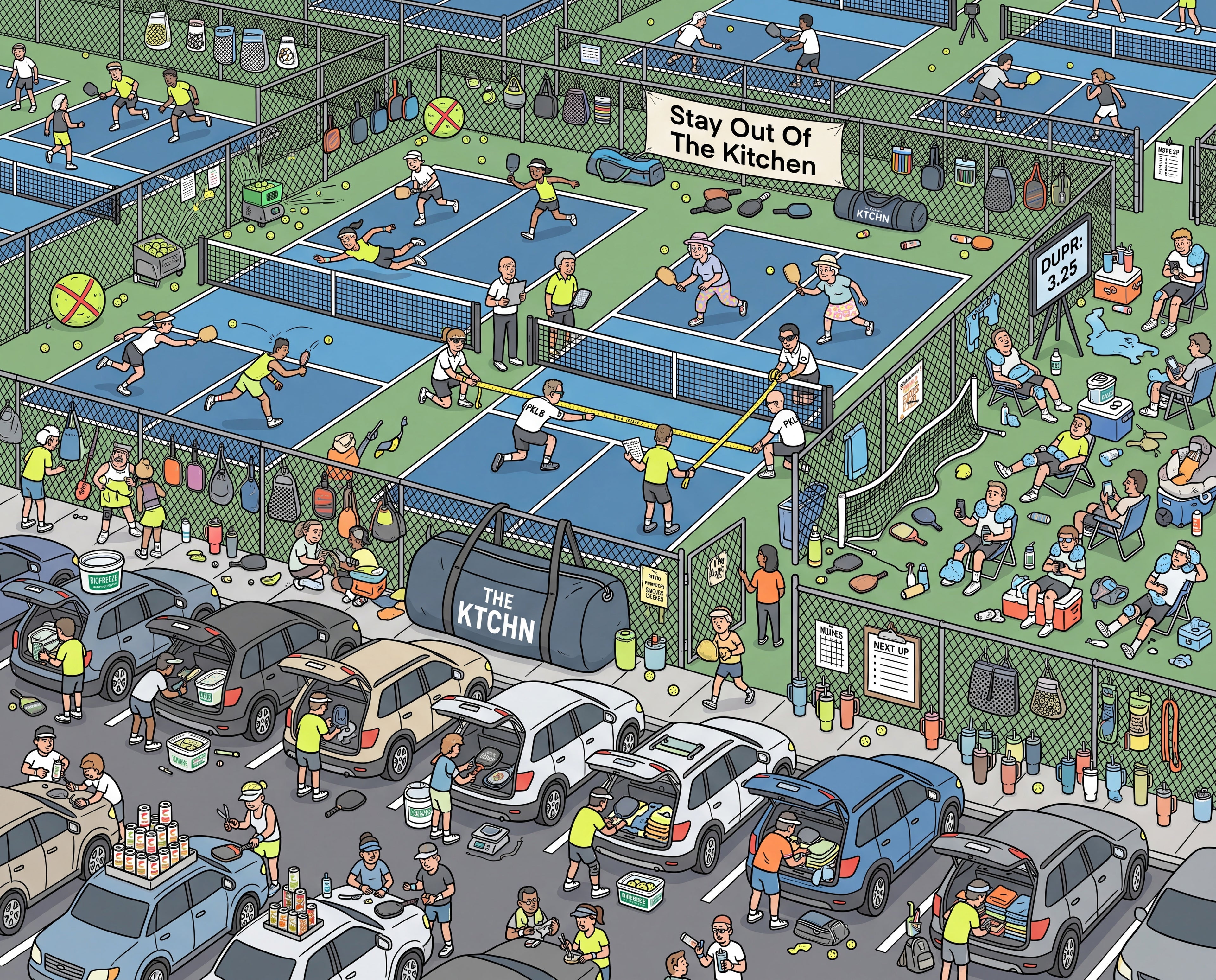 Full design artwork - The Pickleball Obsessive - Jigsaw Puzzle