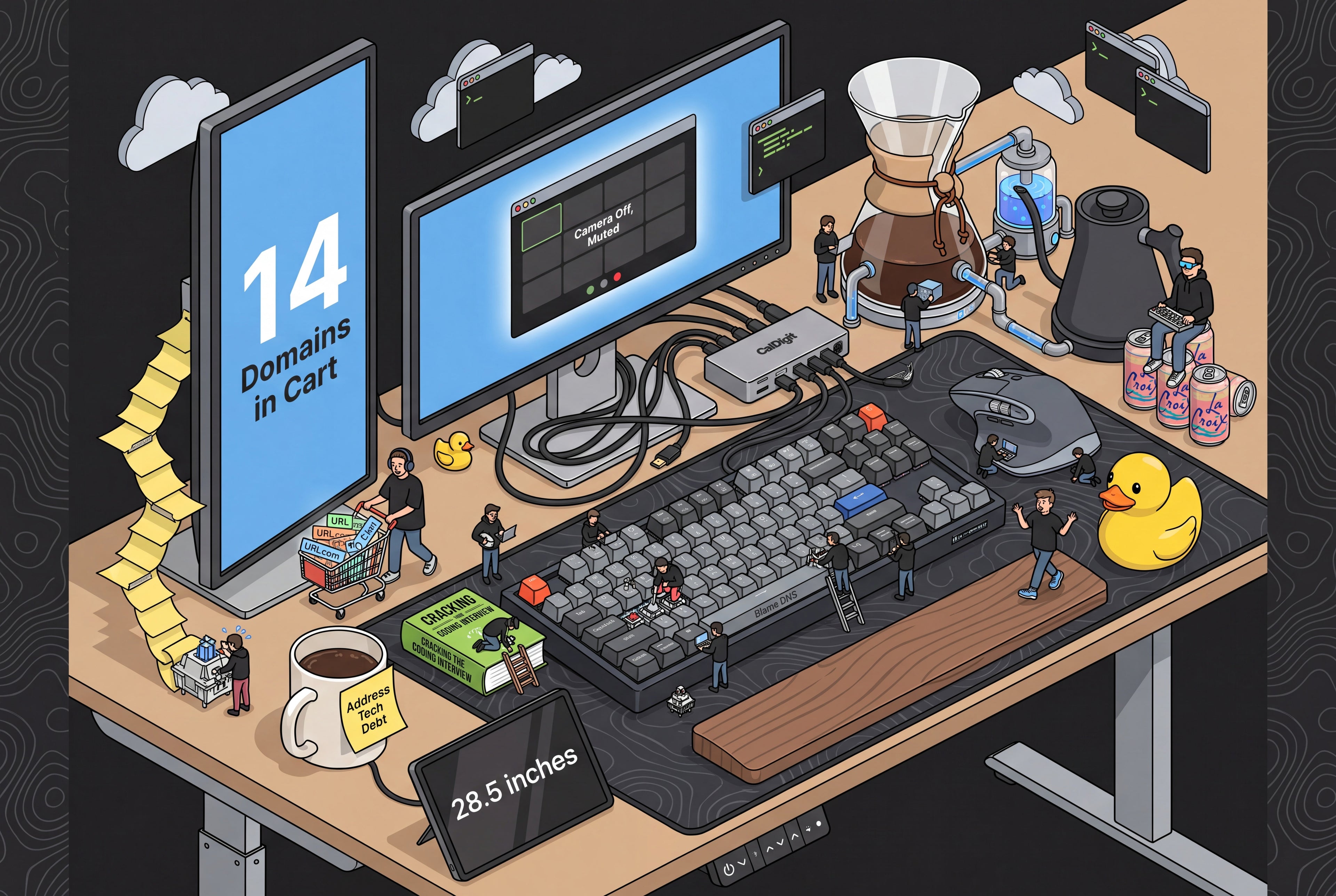 Full design artwork - The Software Engineer - Water Bottle