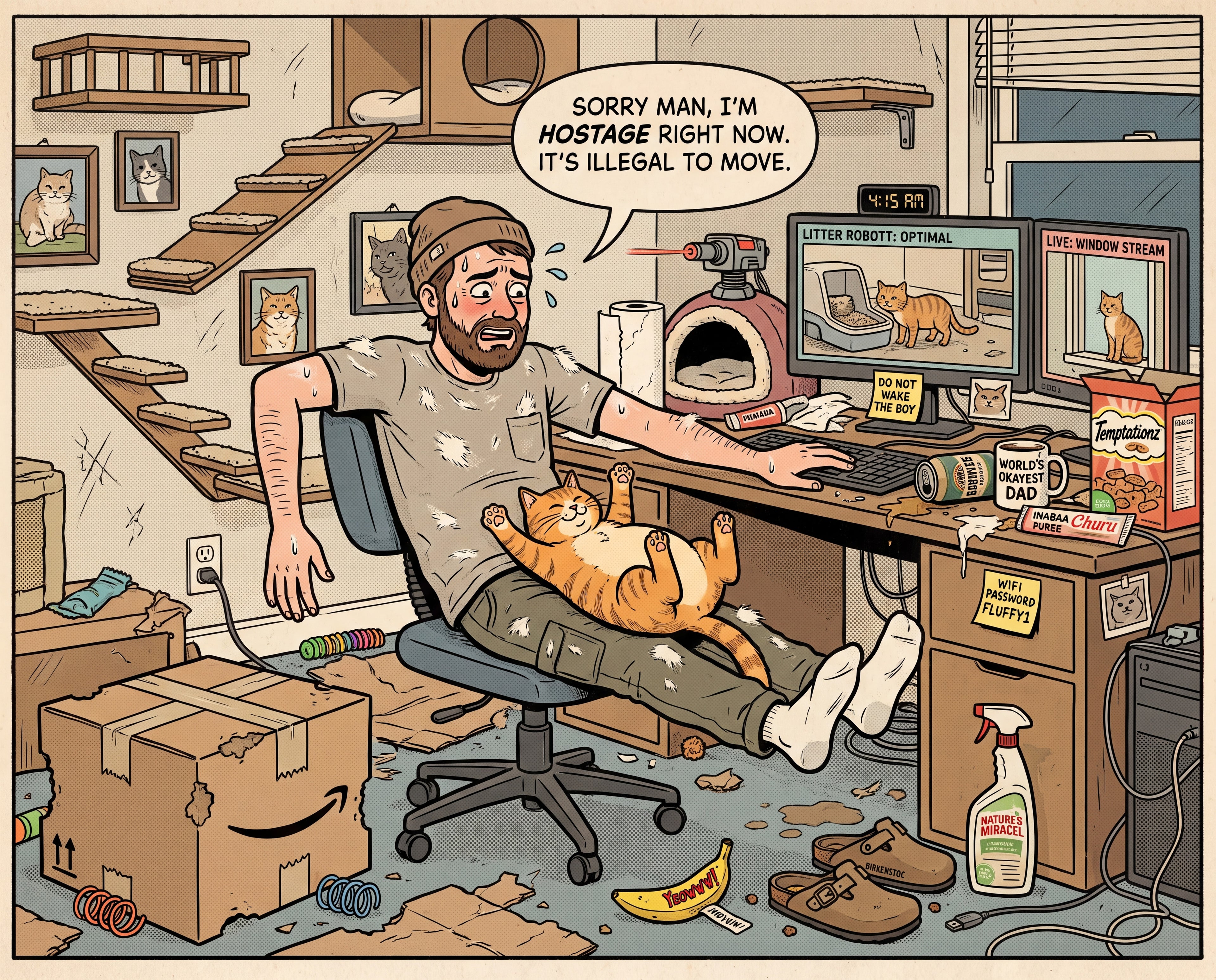 Full design artwork - The Cat Dad - Jigsaw Puzzle