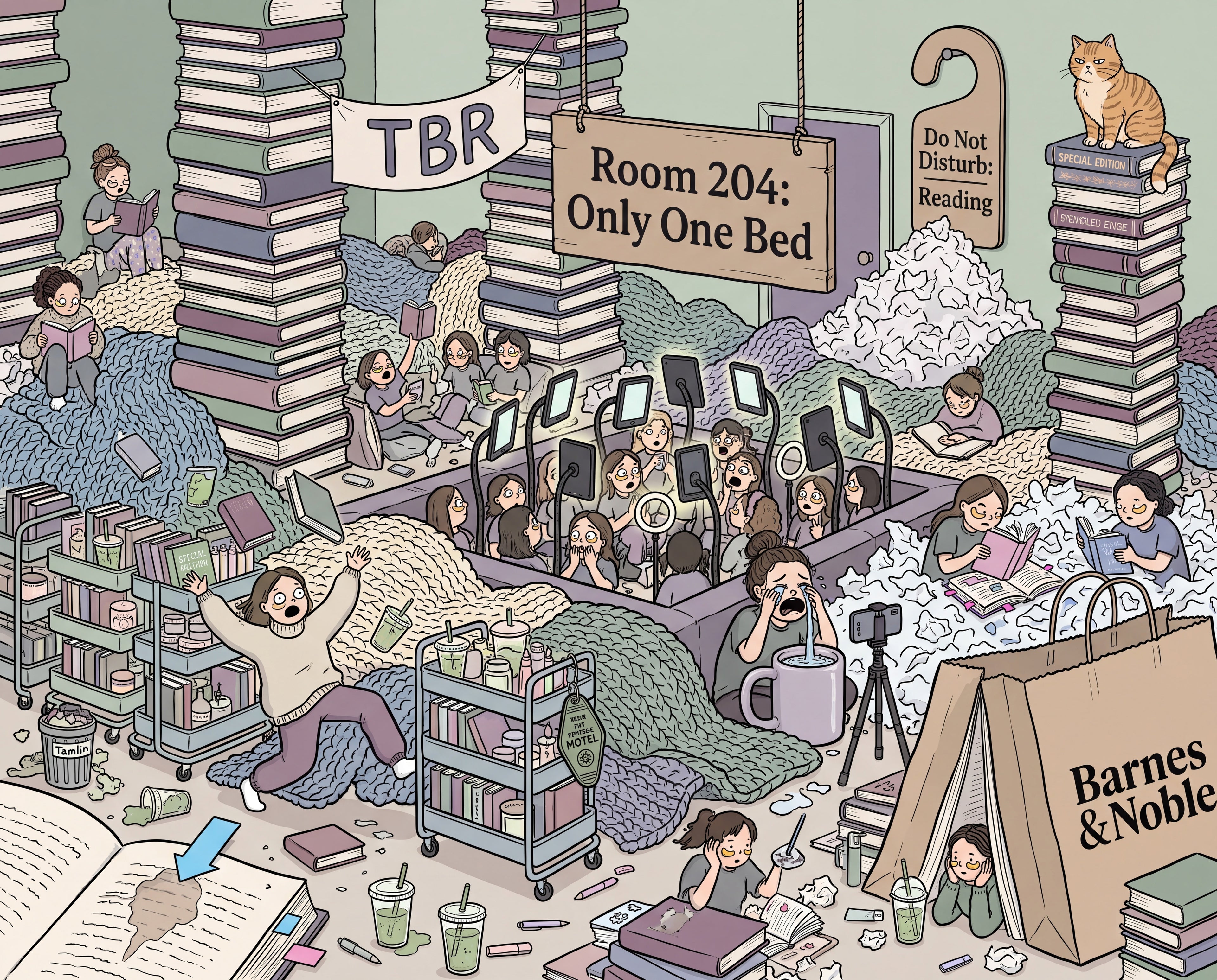 Full design artwork - The BookTok Girlie - Jigsaw Puzzle