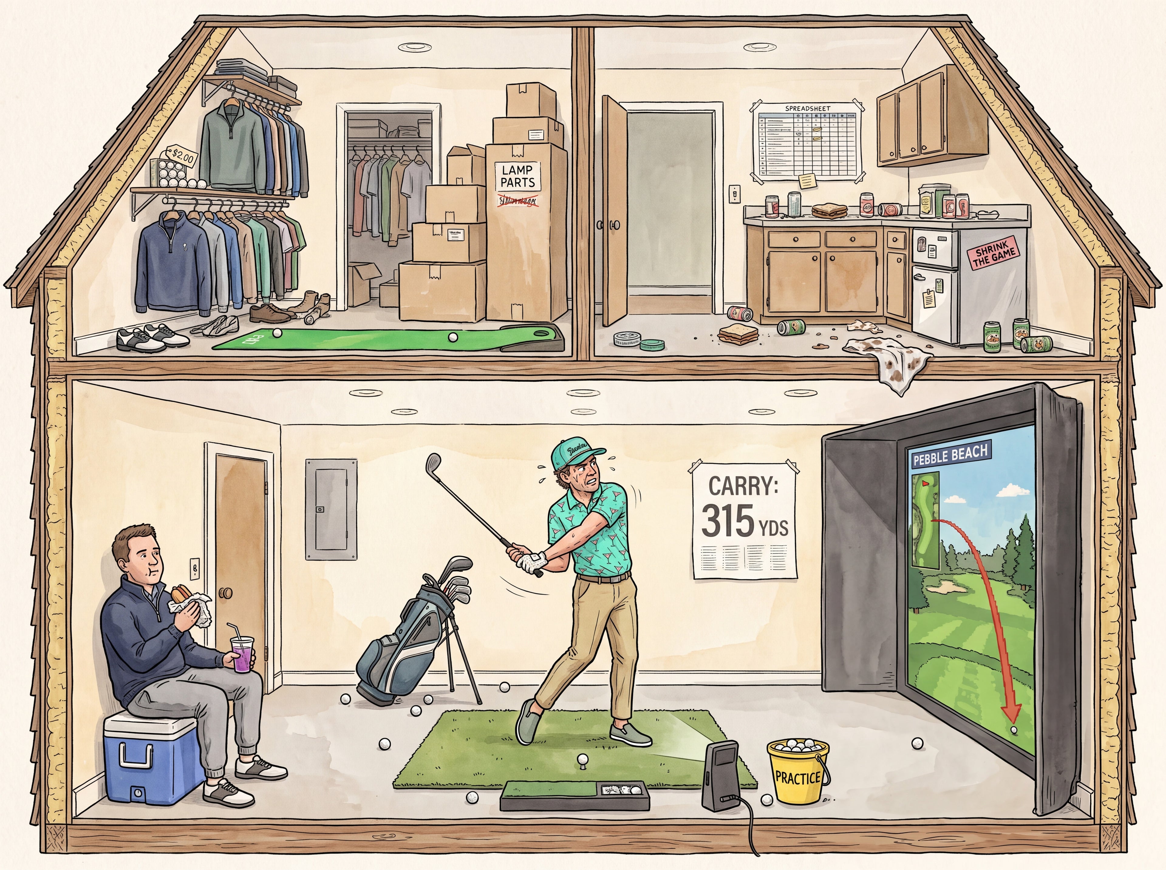 Full design artwork - The Golf Guy - Poster