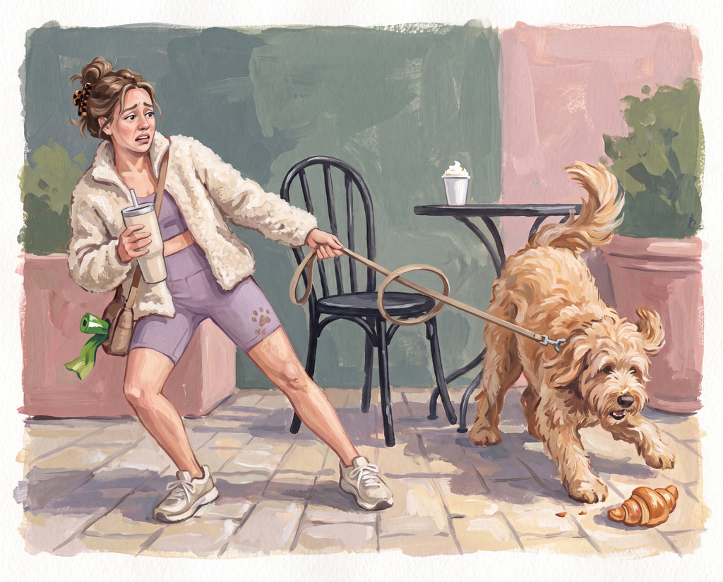 Full design artwork - The Dog Mom - Woven Blanket