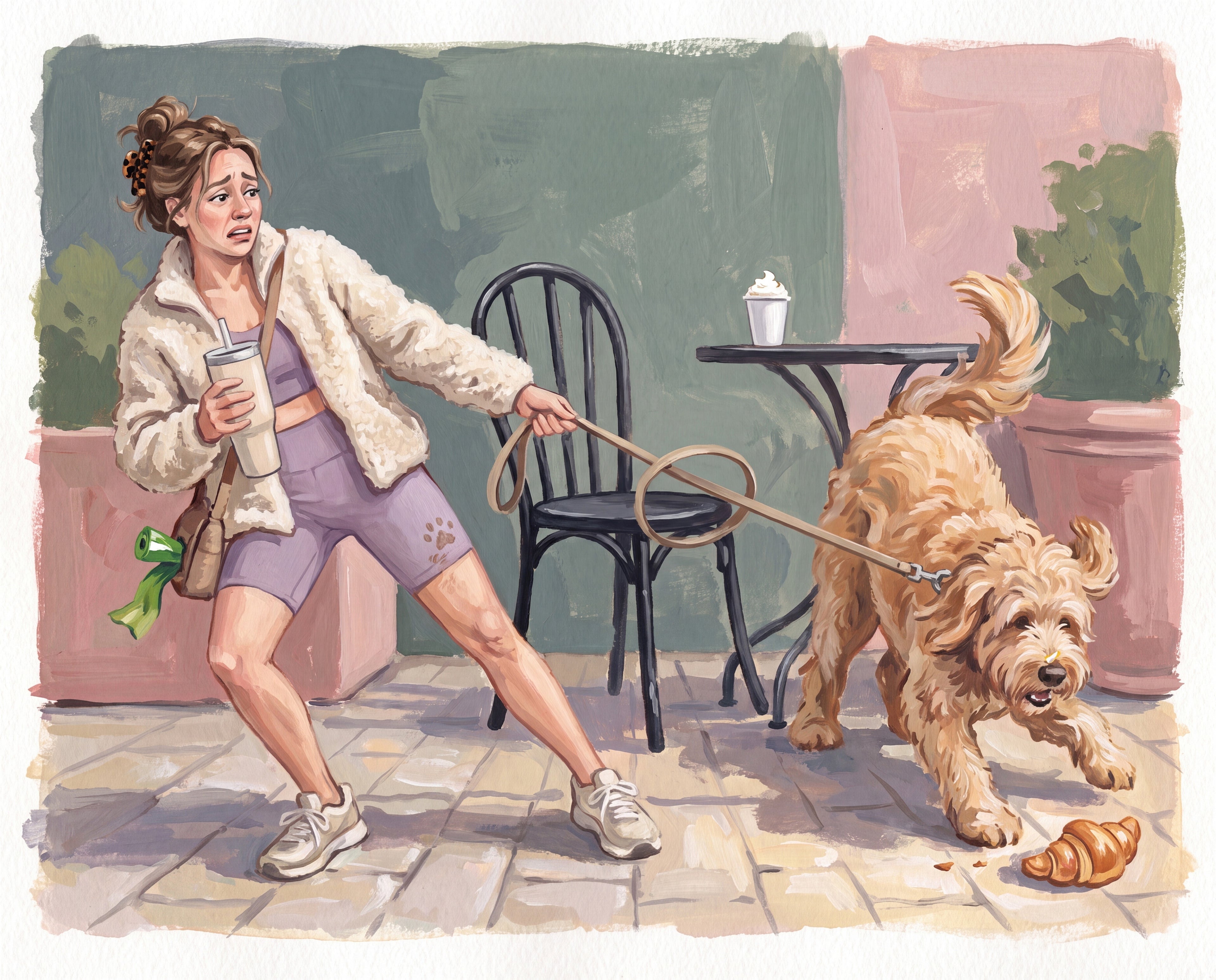 Full design artwork - The Dog Mom - Woven Blanket